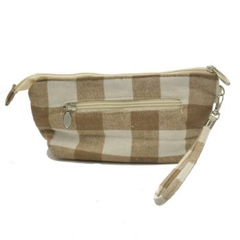 Preview: Handtasche Patchwork Kosmetiktasche mocca